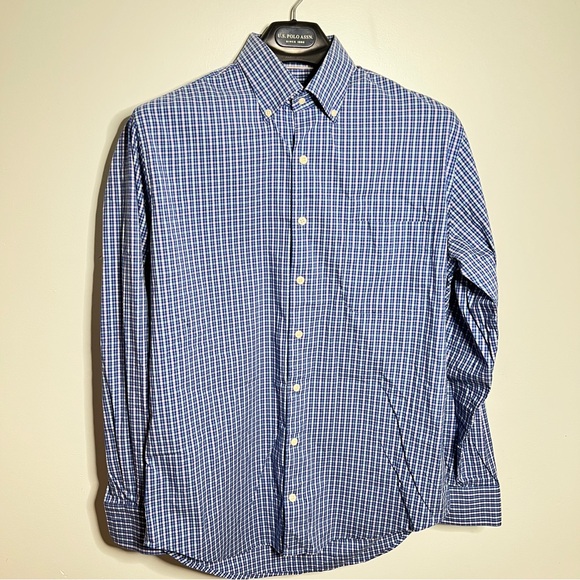 Peter Millar Other - Peter Millar Crown Comfort Blue Gingham Button Down Shirt